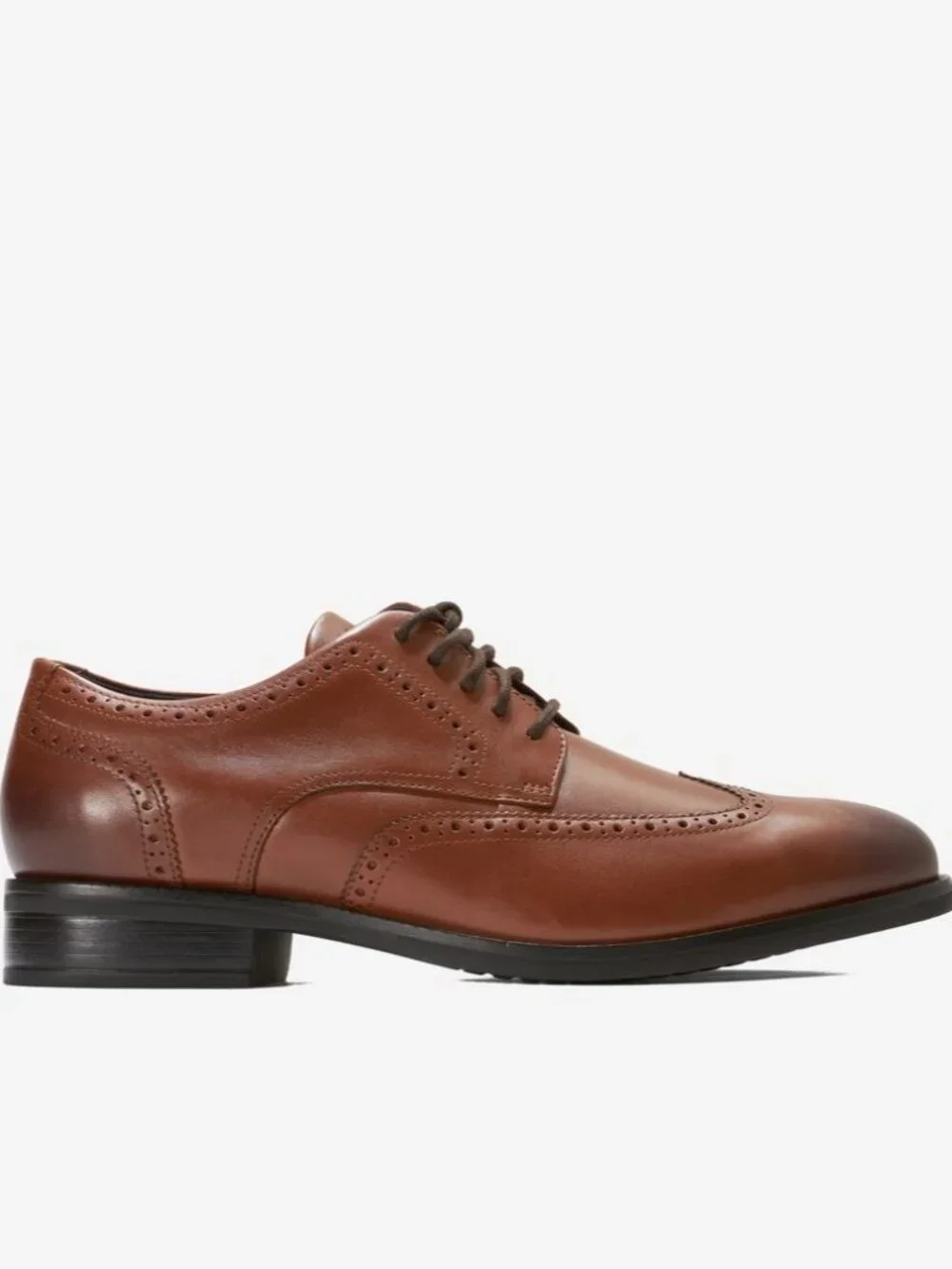 Cole Haan Grand Plus Dress Wing Oxford Shoes Mens 9 British Tan C37330